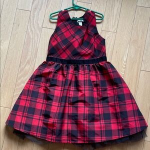 Cat and Jack Red and Black Plaid Dress